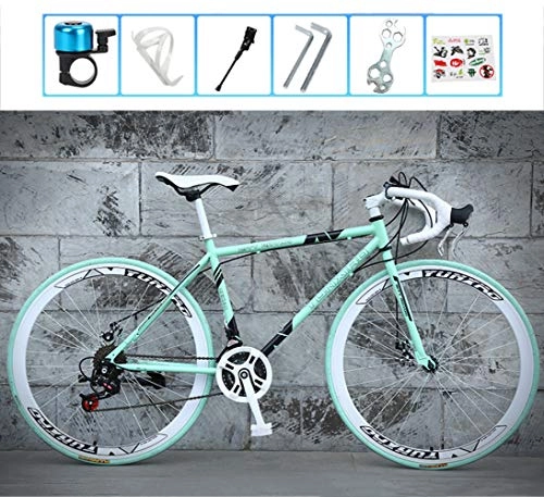 Rennräder : Legou 28 Zoll Mountainbike, Cyclocross Fahrrad, Rahmen aus Kohlenstoffstahl, Großer Reifen Vollfederung Mountain Bike, Cross Rennrad für Damen und Herren / A