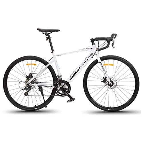 Rennräder : LIYONG Super Bike! berquere die Berge! 16 Speed Rennrad, Leichtes Aluminium-Rennrad, lscheibenbremssystem, Mnner Pendler Stadt Fahrrad -SD005 (Color : White)