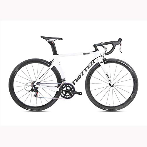 Rennräder : LXYDD Rennrad Carbon Bike 700C Rennrad 22 Gang V Bremse Rennrad, Silber, 46cm