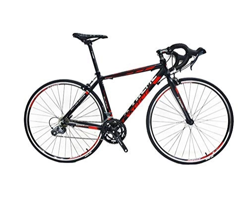 Rennräder : LYGID Rennrad 700C Laufradsatz Fahrrad mit Aluminiumlegierung16 Geschwindigkeitsgruppe 25C Reifen Sattel Doppel-V-Bremse, A
