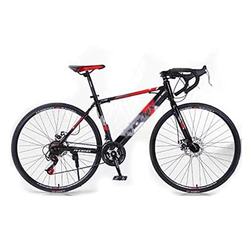 Rennräder : M-YN 700c Rennrad-stahlrahmen-bremssattelbremse 24 Geschwindigkeitszahnräder Für Erwachsene Straße Fahrrad(Color:rot)