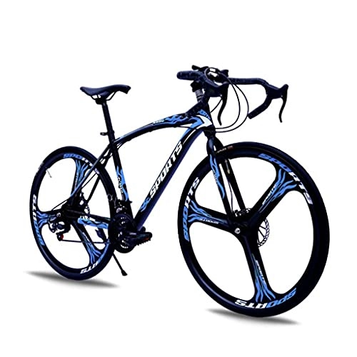 Rennräder : M-YN Rennrad 700c Räder 21 Geschwindigkeitsscheibenbremse Herren- Oder Womens-Fahrrad-Radfahren(Color:schwarz+blau)