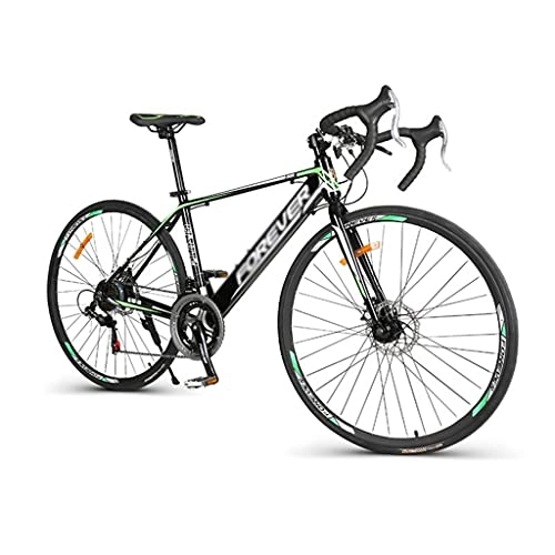 Rennräder : M-YN Rennrad Aluminiumrahmen Scheibenbremse 700c Räder 14 Geschwindigkeiten Fahrräder(Color:Grün)