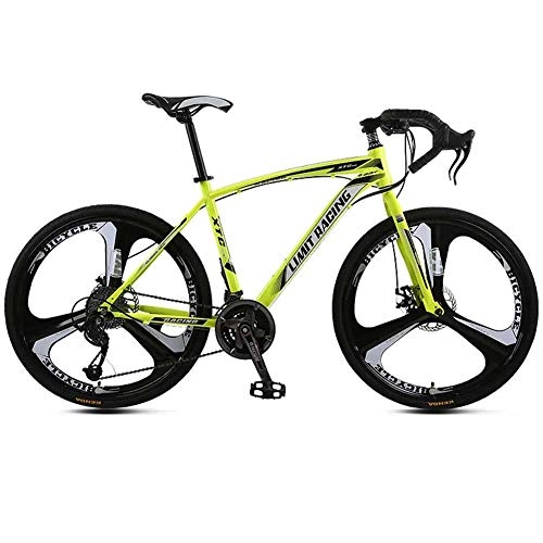 Rennräder : MXYPF Rennrad Fahrrad, Kohlenstoffstahlrahmen-AluminiumlegierungsrDer-27-Gang-Geschwindigkeitsregelung-26-Zoll-Rennrad-Doppelscheibenbremse-Geeignet FR Erwachsene