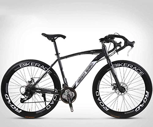 Rennräder : N\A ZGGYA Bycicles Hybrid Herrenfahrrad, 26-Zoll-Rennrad, Hochkohlenstoff-Stahlrahmen, Dual-Scheibenbremsen, 27-Gang-Fahrrad, Rennradrennen