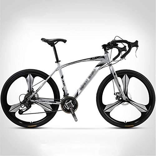 Rennräder : NA ZGGYA Erwachsene Hybrid Fahrrad, Herren Fahrrad 27-Gang-Fahrrad, Doppelscheibenbremse, hoher Kohlenstoffstahlrahmen, 26-Zoll-Rennrad-Bike-Bike-Bycicles Hybrid