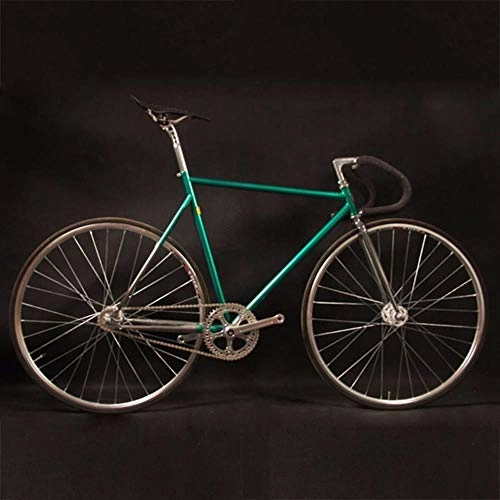 Rennräder : NTR Fahrrad Fahrrad mit festem Gang 700C 52 cm 54 cm 56 cm Fahrrad grüner Rahmentyp, Blau, 54 cm