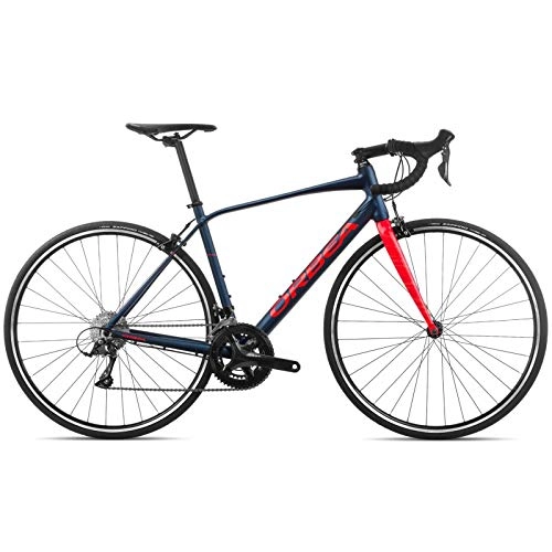 Rennräder : ORBEA Unisex Fahrrad Avant H50 49 Rennrad, 18 Gang, 44 cm, 28", Marineblau - Rot, K101