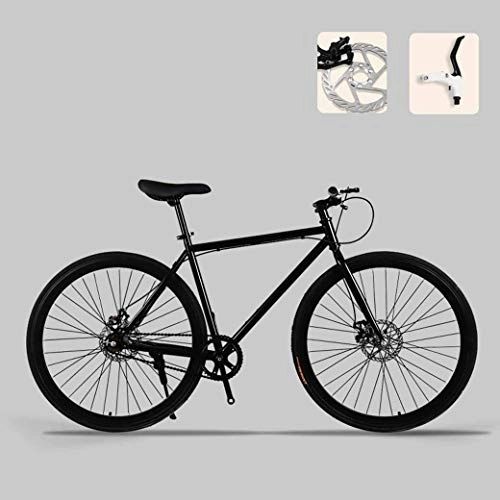 Rennräder : PARTAS Reisen Annehmlichkeit, Straßen-Fahrrad, eine gesunde Reise, 26-Zoll-Bikes, Doppelscheibenbremse, High Carbon Stahlrahmen, Straßenfahrradrennen, Männer und Frauen Erwachsener (Color : C)