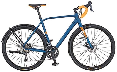 Rennräder : Prophete Unisex – Erwachsene Graveler 28" 21.BTM.10 Fahrrad, blau matt, RH 55