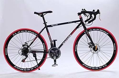 Rennräder : QISKAII 700C Rennrad 21 / 27 / 30 Fahrraddrehgriff mit Variabler Geschwindigkeit Doppelscheibenbremse Aluminium Rennrad Männliches und weibliches Fahrrad