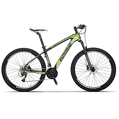 Rennräder : QXue Carbon Rennrad Kohlefaser Rahmen Fahrrad 27-Fach Kettenschaltung und Doppel-V-Bremse, Grün