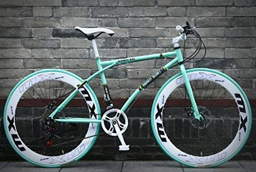 Rennräder : QZ 26-Zoll-Strae Fahrrder, 24-Speed Bikes, Mnner und Frauen nur for Erwachsene, High Carbon Stahlrahmen, Straenfahrradrennen, auf Rdern Fahrrad