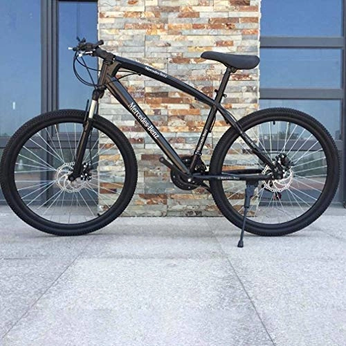 Rennräder : QZ for Mnner Mountain Bike, Doppelscheibenbremse Erwachsene Mountain Bikes, Juvenile Studenten City Road Rennrad 26 Zoll-Rder Fahrrad (Color : Black, Size : 27 Speed)