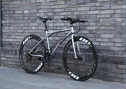Rennräder : QZ Mnner und Frauen Strae Fahrrder 24-Gang 26-Zoll-Bikes High Carbon Stahlrahmen Straen-Fahrrad-Rennen, Rolldoppelscheibenbremse for Fahrrder (Color : G)