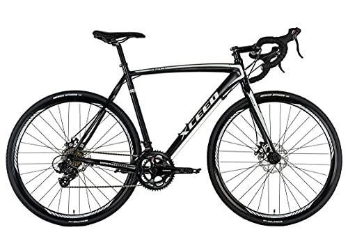 Rennräder : Rennrad 28'' Xceed Gravelbike schwarz-grau RH 58 cm KS Cycling