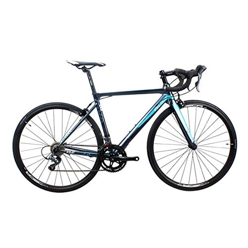 Rennräder : Rennrad, 700C Aluminiumlegierung Rahmen Fahrrad mit Shimano 16 Fach Kettenschaltung 46-54cm Reifen und Autobahn Bremse, 2, 52cm