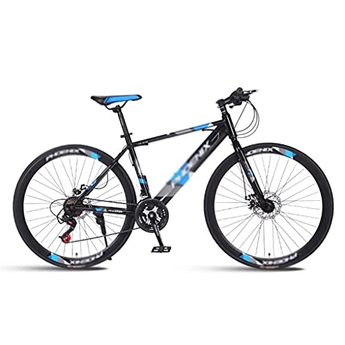 Rennräder : Rennrad 700c Racing Bike Aluminium City Pendler Fahrrad Mit 24 Geschwindigkeiten(Color:Blau)