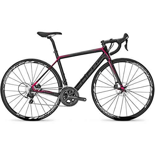 Rennräder : Rennrad Focus CAYO DISC DONNA ULTEGRA 22G 28 Zoll, Rahmenhöhen:48;Farben:carbon / pink / grey