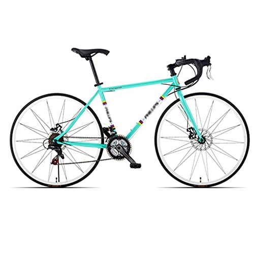 Rennräder : Rennradfahrräder Für Männer 68 cm Rahmen Fahrrad Für Erwachsene Fahrrad Straße Fahrrad Dual Scheibenbremse Bicycle Herren Fahrrad, 21 Geschwindigkeit(Color:Grün)
