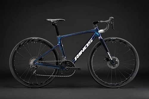 Rennräder : Rinos Carbon Road Bike Odin1.0 Shimano R3000 (Blau, 53)