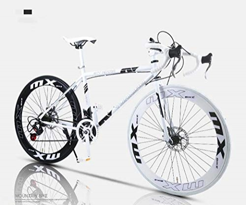 Rennräder : Straen-Fahrrad, 24-Gang 26 Zoll Bikes, Doppelscheibenbremse, High Carbon Stahlrahmen, Straenfahrradrennen, Mnner und Frauen Erwachsener, Z