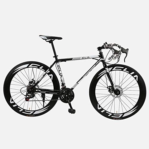Rennräder : Straen-Fahrrad, 26 Zoll 21-Speed Bikes, Doppelscheibenbremse, High Carbon Stahlrahmen, Straenfahrradrennen, Mnner und Frauen Erwachsener, C3