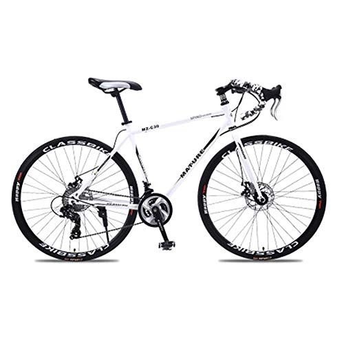 Rennräder : Ti-Fa 700C Aluminium rennrad 21 / 27 / 30 / 33 Geschwindigkeit Bend disc bremsen Sport Bike Student Fahrrad für Erwachsene, 27 Speed
