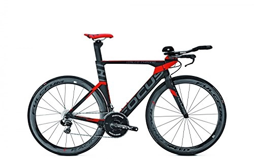 Rennräder : Triathlonrad Focus IZALCO CHRONO MAX 1.0 22G CARBON Dura Ace DI2, Rahmenhöhen:L;Farben:carbon(red)m