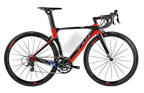Rennräder : Twitter Bike Road T10 Full Carbon Rahmen Carbon Wheels 50 mm Größe 52 Zoll