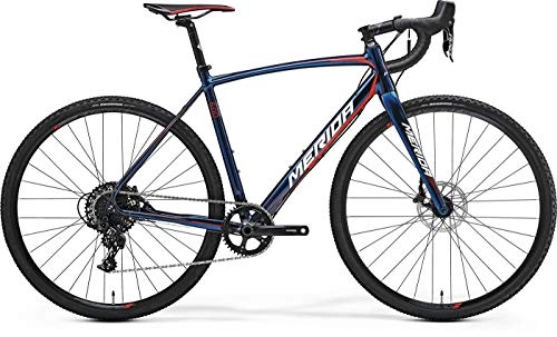 Rennräder : Unbekannt Rennrad 28 Zoll dunkelblau - Merida Cyclo Cross 600 Bike - Maxxis All Terrane 33mm Bereifung