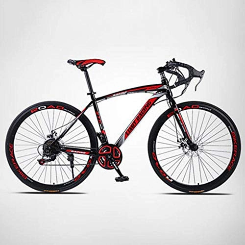 Rennräder : VHJ Fahrrad 21 Speed ​​Rennrad Wind Fahrrad, schwarz rot