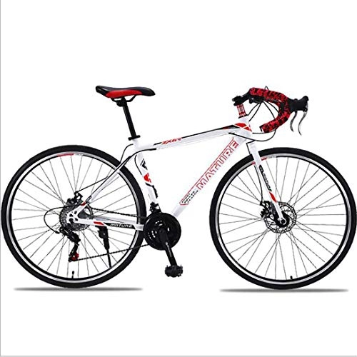 Rennräder : WRJY Mountainbike Fahrrad 47cm gebogener Lenker Doppelscheibenbremsen, Einrad Autobahn Fahrrad mit Variabler Geschwindigkeit, 21 Geschwindigkeit / 27 Geschwindigkeit / 30 Geschwindigkeit
