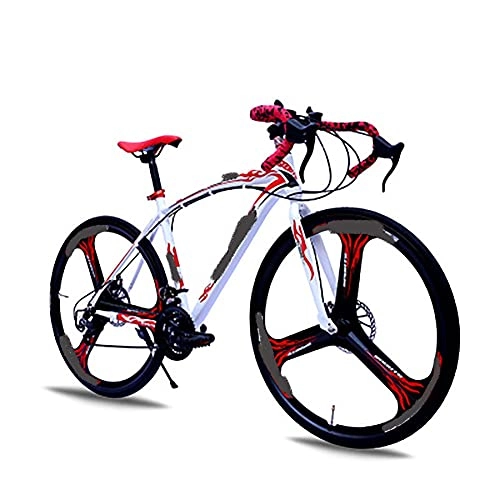 Rennräder : WXXMZY Fahrrad, 21-Gang Rennrad 700C Rad Rennrad Doppelscheibe Bremse Fahrrad (Color : B)