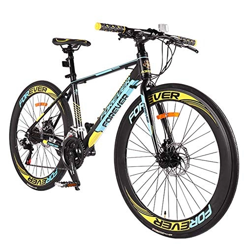 Rennräder : Xiaoyue Adult Rennrad, Scheibenbremsen Rennrad, 21 Geschwindigkeit Leichte Aluminium-Rennrad, Männer Frauen 700C Wheels Racing Fahrrad, Grün lalay (Color : Blue)