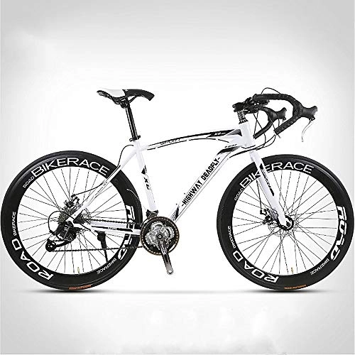 Rennräder : Xinxie1 Rennräder 26" Rad Rennrad voller Stahl Rennrad Rennrad mit 27-Gang-Gang-Kettensystem und 700C Räder Straßen-Fahrrad-Doppelscheibenbremse Fahrrad, I