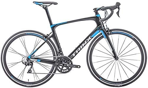 Rennräder : XIUYU Männer Frauen Rennrad, 22 Speed-Ultra-Light-Carbon-Faser-Straßen-Fahrrad, Erwachsene Rennrad, 700C Räder Sport Hybrid Rennrad (Color : Blue)