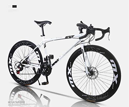 Rennräder : YANGHAO-Mountainbike für Erwachsene- Rennrad, 24-Gang-26-Zoll-Fahrräder, doppelte Scheibenbremse, hoher Kohlenstoffstahlrahmen, Rennradrennen, Männer und Frauen Erwachsene DGZZXCSD-1 ( Color : Y )