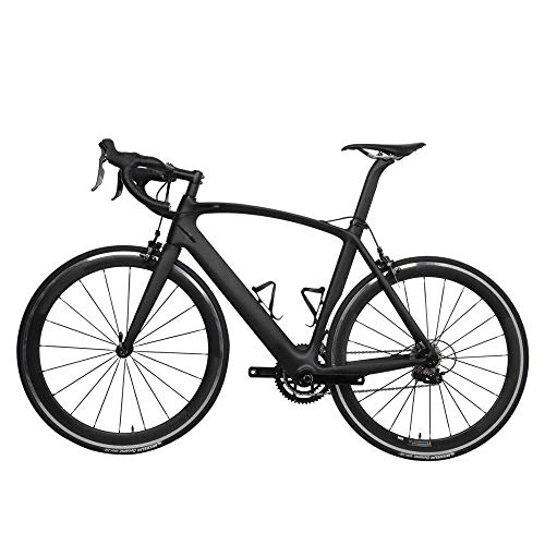 Rennräder : YDZ   Carbon Frame Rennrad 700C Leichtmetallrad Drahtreifen Gabel Sattelstütze   Fahrräder, 440 ud matt, 49 cm (170 cm - 175 cm)