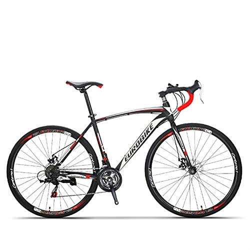 Rennräder : YQCH Jugend- und Erwachsenen-Mountainbike, Outoad-Mountainbike, Aluminium- und Stahlrahmen, 27 Geschwindigkeiten 26-Zoll, volles Suspension MTB-Bikes, Doppelscheibenbremsfahrräder (Color : Red)