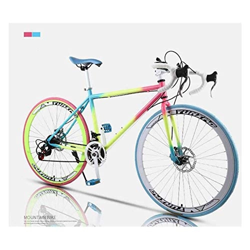Rennräder : YSHUAI 24-Gang 26-Zoll Fahrräder Für Erwachsene Rennrad, Doppelscheibenbremse, Rahmen Aus Kohlenstoffstahl, Rennradrennen, Herren Und Damen, 40 Knife