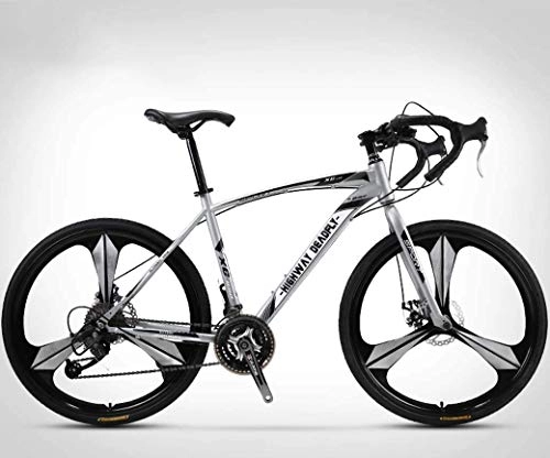 Rennräder : ZHTT 26-Zoll-Rennrad, 27-Gang-Bikes, Doppelscheibenbremse, Rahmen aus Kohlenstoffstahl, Rennradrennen, Rennrad für Männer und Frauen nur für Erwachsene