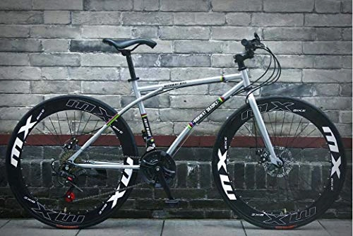 Rennräder : ZHTT 26-Zoll-Rennräder, 24-Gang-Fahrräder, nur für Erwachsene und Erwachsene, Rahmen aus kohlenstoffhaltigem Stahl, Rennradrennen, Rennrad mit Rädern
