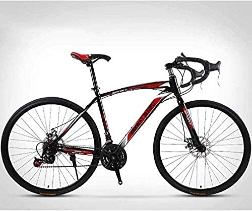 Rennräder : ZLNY 26-Zoll-Rennrad, 24-Gang-Fahrräder, Doppelscheibenbremse, Rahmen Aus Kohlenstoffstahl, Rennradrennen, Excellent2