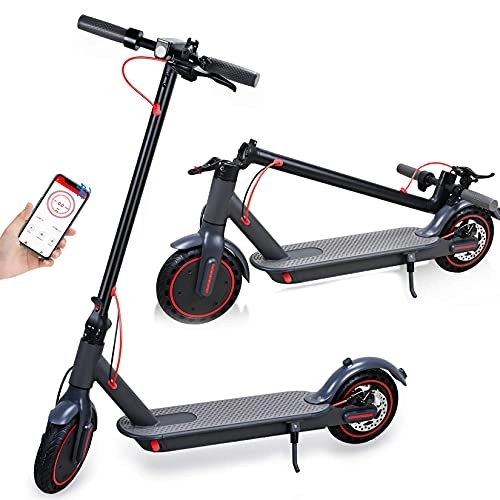 Electric Scooter : 350W Electric Scooter for Adult | Lightweight Foldable E-Scooter for Adults And Teenagers with Headlight & APP Control | 8.5'' Tire IP54 Waterproof Scooter | 36V 7.8AH Long Range Battery