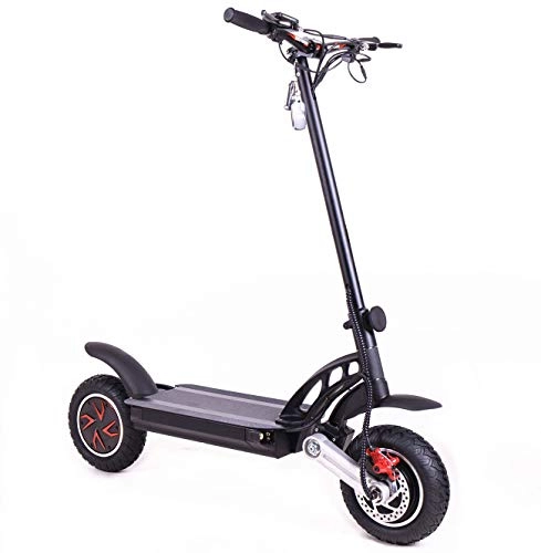 Electric Scooter : ABDOMINAL WHEEL Adult Electric Scooter, Folding Electric Scooter With Dual Motors 2000W, Top Speed 60km / h, LCD Display, 10-inch Tires, Suitable For Height-adjustable Scooter For Adults And Children