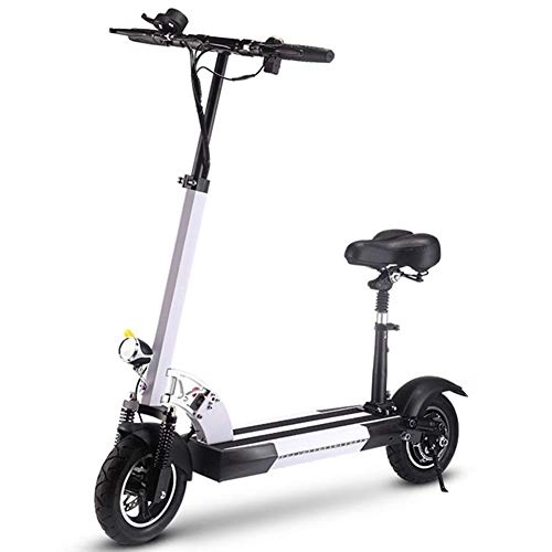 Electric Scooter : ABDOMINAL WHEEL Folding Electric Scooter with Removable Seat, Electric Scooter for Adults, 400W Motor Foldable Scooter, 10" Tires, LCD Display Screen, Commuter Electric Scooter for Adults