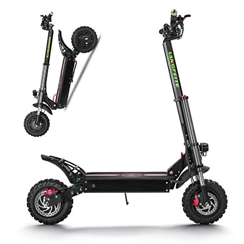Electric Scooter : acc Electric Scooter 2400W High Power Smart Scooter Three Rounds Foldable with 60-70KM Long Range Rechargeable Kick Scooters, Max Speed 70km / h
