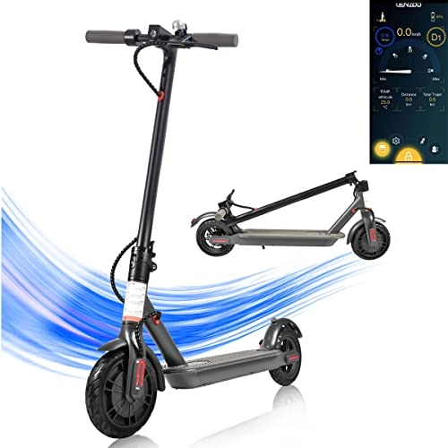 Electric Scooter : Acecinio Electric Scooter For Adults, Foldable Scooter T4 Foldable Electric Scooter Foldable Electric Scooter for Adults And Teenagers, 25km / h, 8.5" Pneumatic Tyres, LED Display