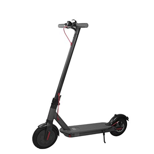 Electric Scooter : Adult And Youth Electric Scooter Foldable Portable Power Scooter LED Power Display Double Brake System Electric Car Lithium Battery